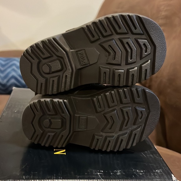 Polo Ralph Lauren Ranger USA Sweater flag Bear Boots Boys Girls Toddlers Size 11 - Picture 9 of 10